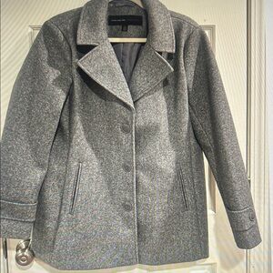 Andrew Marc Classic Gray Pea Coat